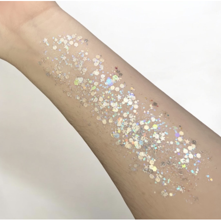 Pixie Paint Glittergel | Moonlight Silver 30 gr | Voor huid & haar | uit voorraad leverbaar