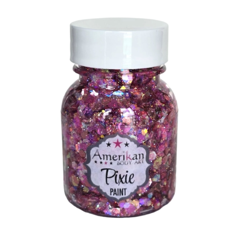 Pixie Paint Glittergel | Pretty in Pink 30gr | Voor huid & haar | uit voorraad leverbaar