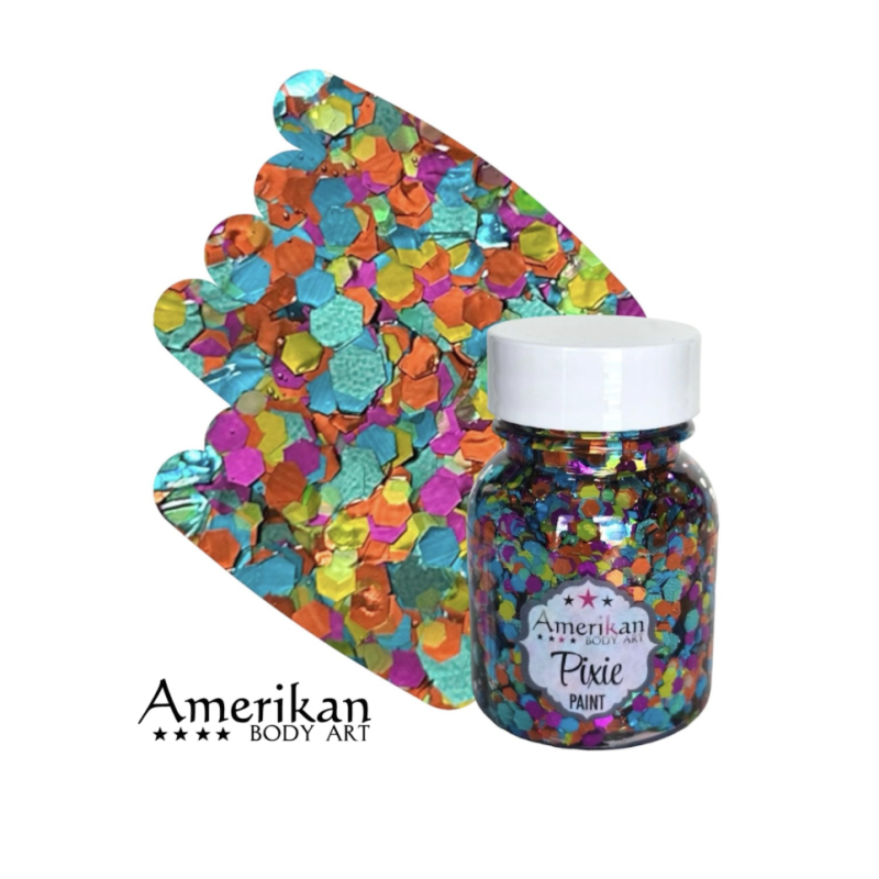 Pixie Paint Glittergel |  Tropical Whimsy 30gr | Voor huid & haar | uit voorraad leverbaar