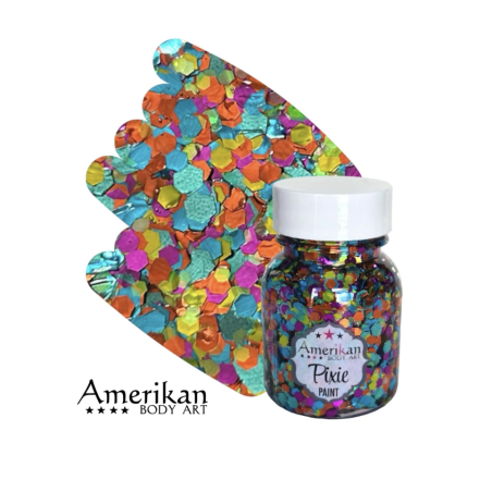 Pixie Paint Glittergel |  Tropical Whimsy 30gr | Voor huid & haar | uit voorraad leverbaar