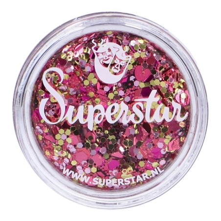 Superstar Cosmetische Glitter | Chunky Glitter Cream |  Pink Lady 10ml