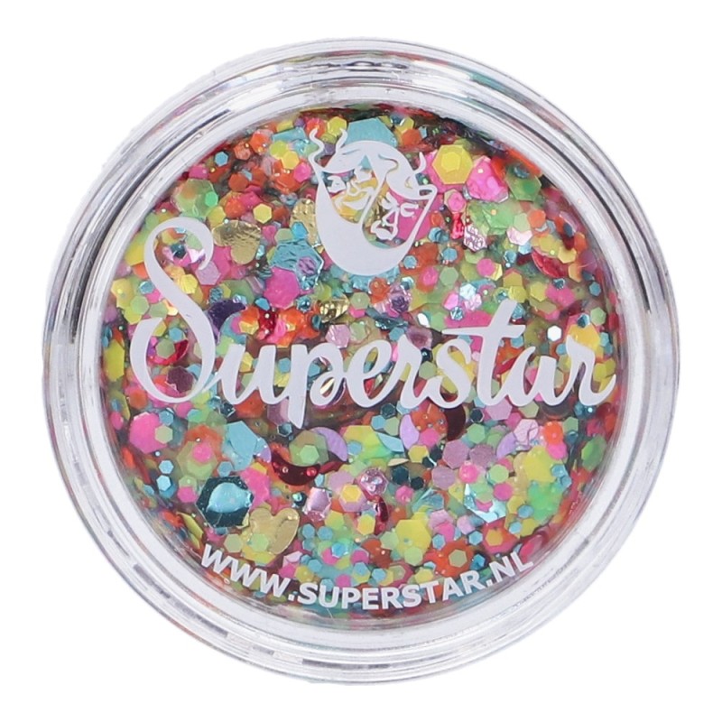 Superstar Cosmetische Glitter | Chunky Glitter Cream |  Colour Splash 10ml