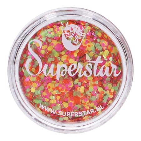 Superstar Cosmetische Glitter | Chunky Glitter Cream |  Fluor Fantasy 10ml