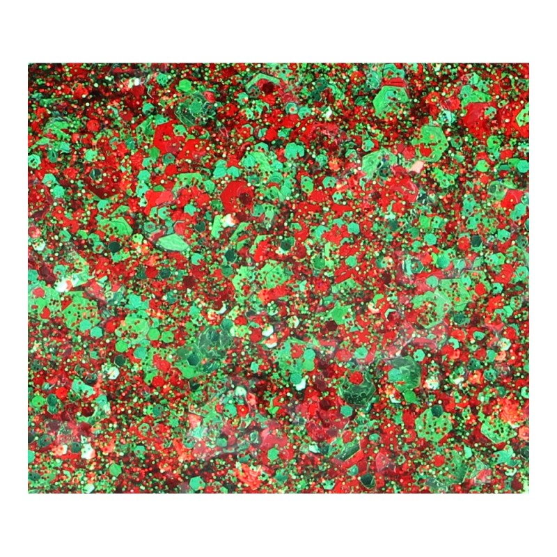 Superstar Cosmetische Glitter | Chunky Glitter Cream | Red Green Kraaiendonk 10ml