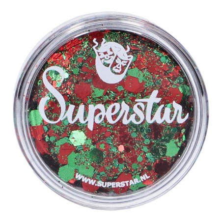 Superstar Cosmetische Glitter | Chunky Glitter Cream | Red Green Kraaiendonk 10ml