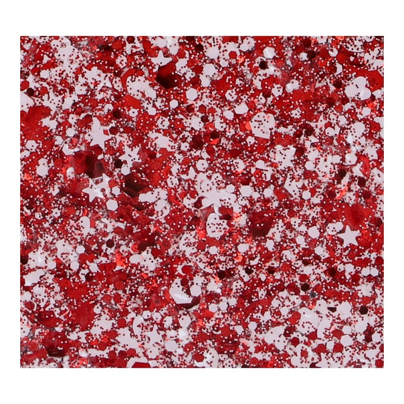 Superstar Cosmetische Glitter | Chunky Glitter Cream | Wit Rood Brabant 10ml