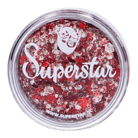Superstar Cosmetische Glitter | Chunky Glitter Cream | Wit Rood Brabant 10ml