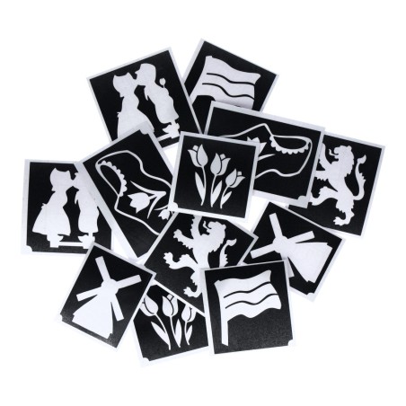 Superstar Glittertattoo Set DINO | 12 leuke sjablonen