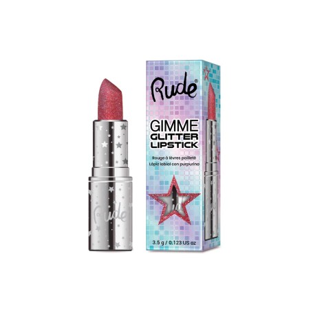 Gimme Glitter Lipstick geeft intense kleur met een schitterende glitterfinish, waardoor je lippen met één swipe direct opvallen!