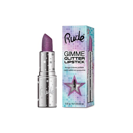 Gimme Glitter Lipstick geeft intense kleur met een schitterende glitterfinish, waardoor je lippen met één swipe direct opvallen!