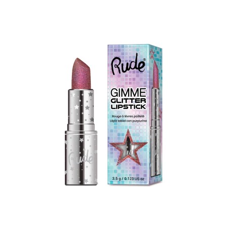 Gimme Glitter Lipstick geeft intense kleur met een schitterende glitterfinish, waardoor je lippen met één swipe direct opvallen!