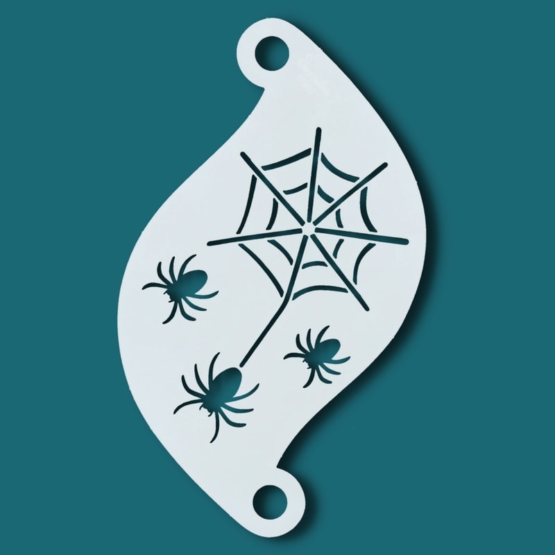 Schminksjabloon voor details | Superstar Facepaint Stencil - Scary Spider SJ-77092