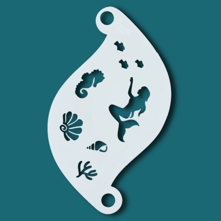 Schminksjabloon voor details | Superstar Facepaint Stencil - Mermaid  SJ-77078