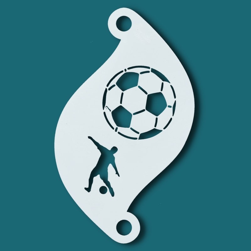 Schminksjabloon voor details | Superstar Facepaint  Stencil - Soccer  SJ-77060