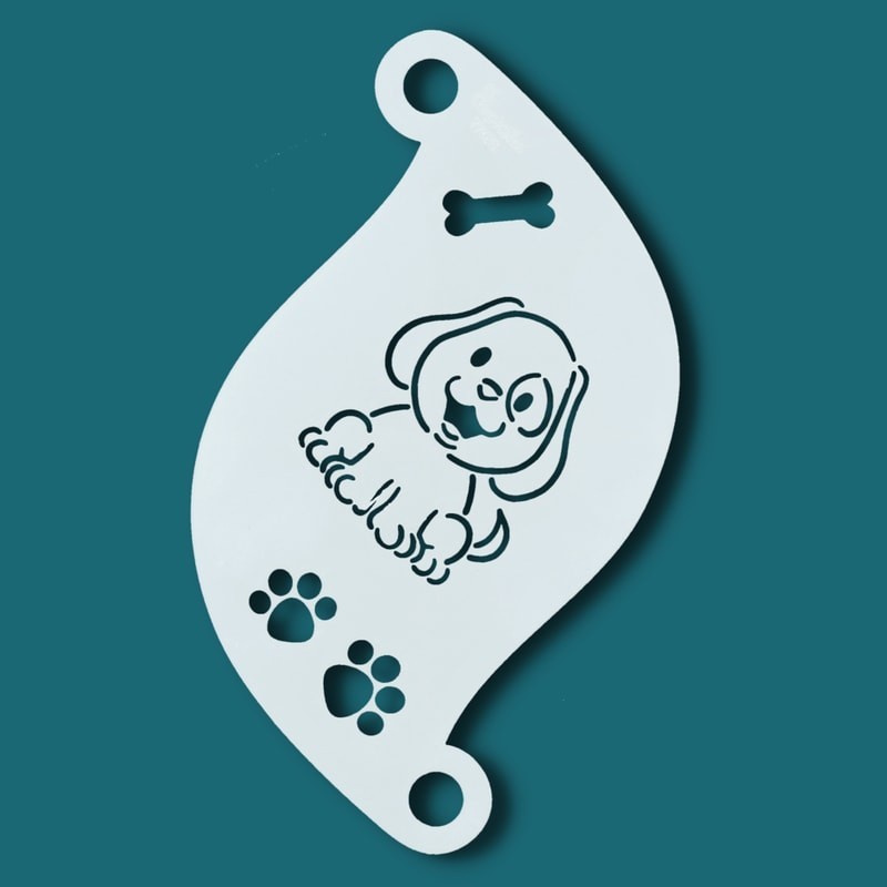 Schminksjabloon voor details | Superstar Facepaint  Stencil - Cute Dog  SJ-77051