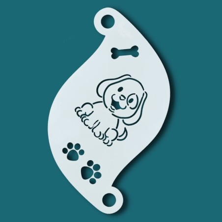 Schminksjabloon voor details | Superstar Facepaint  Stencil - Cute Dog  SJ-77051