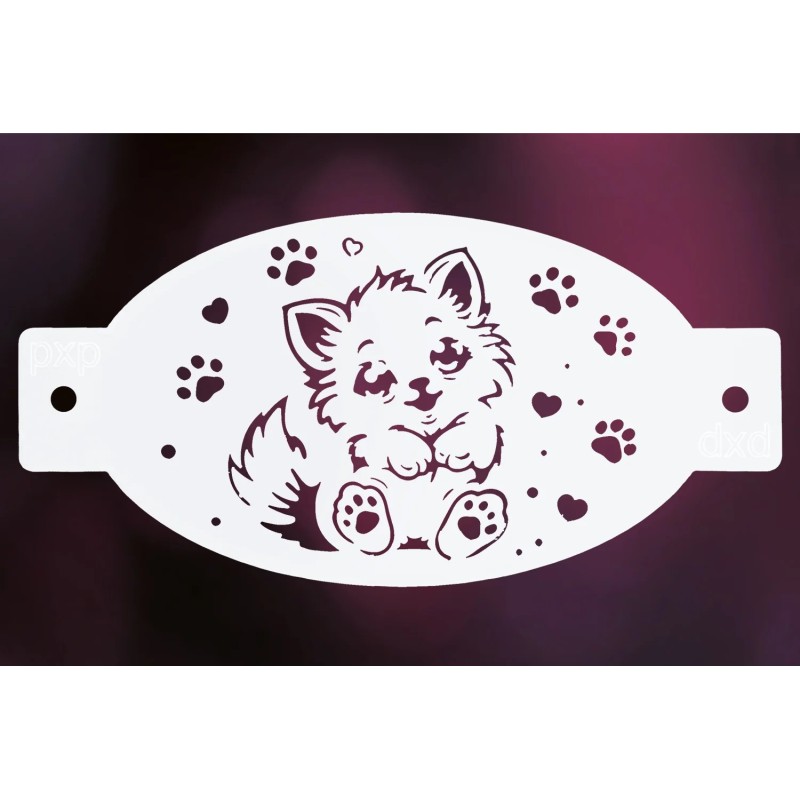 Schminksjabloon voor details | PXP Facepaint  Stencil | Cuddly Kitten
