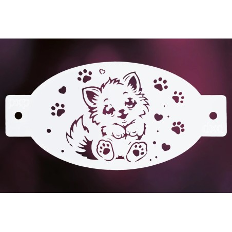 Schminksjabloon voor details | PXP Facepaint  Stencil | Cuddly Kitten