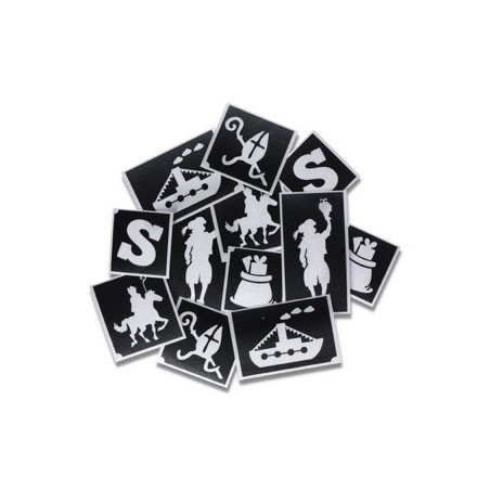 Superstar Glitter Tattoo Stencils | Sinterklaas | Noddies