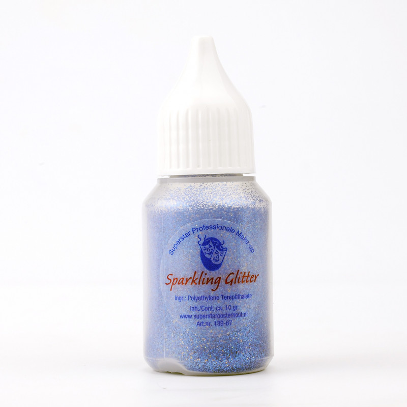 Sparkling Glitter Indecent Sky Blue
